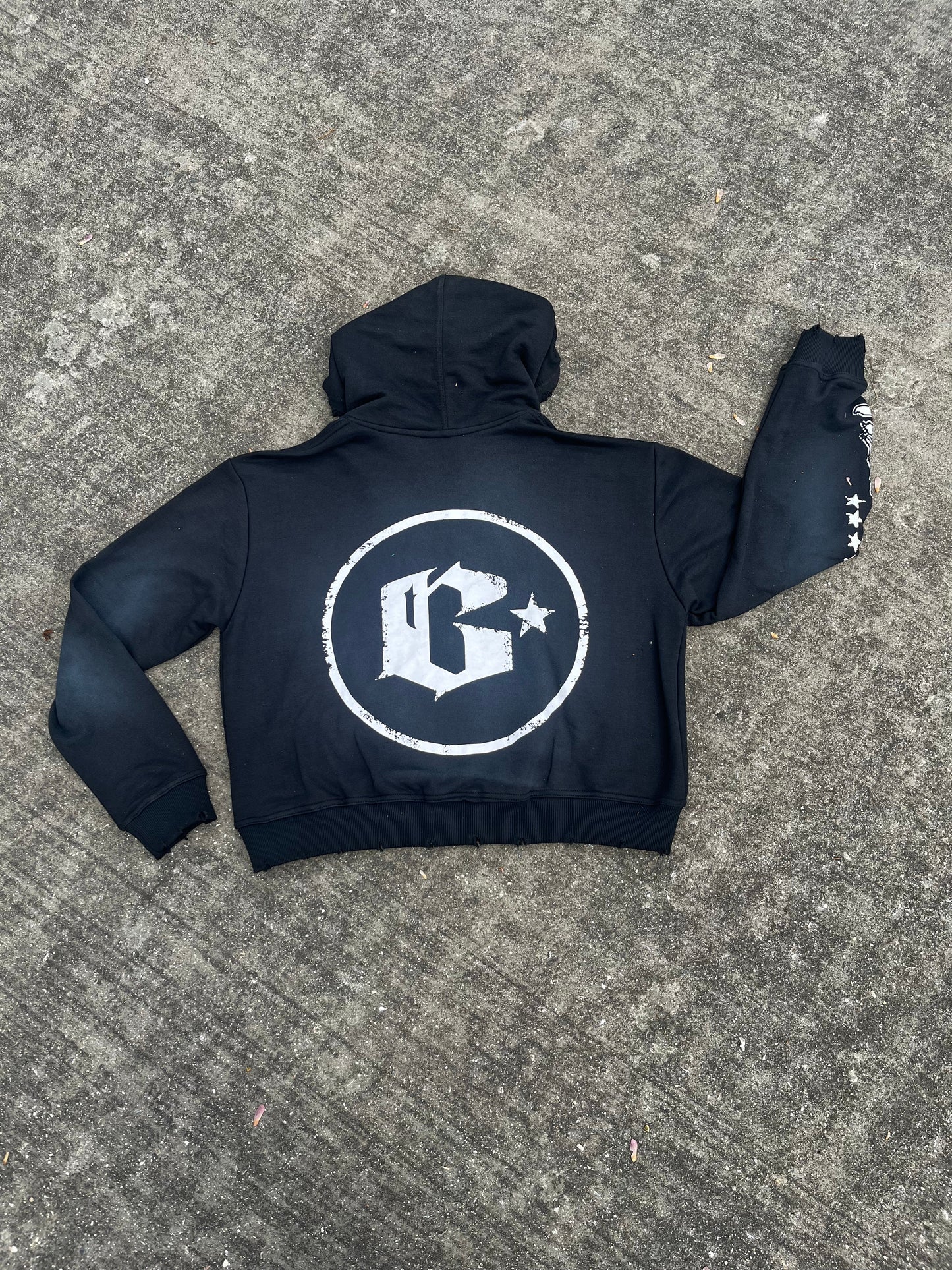 Black Sun Fade Zip Up