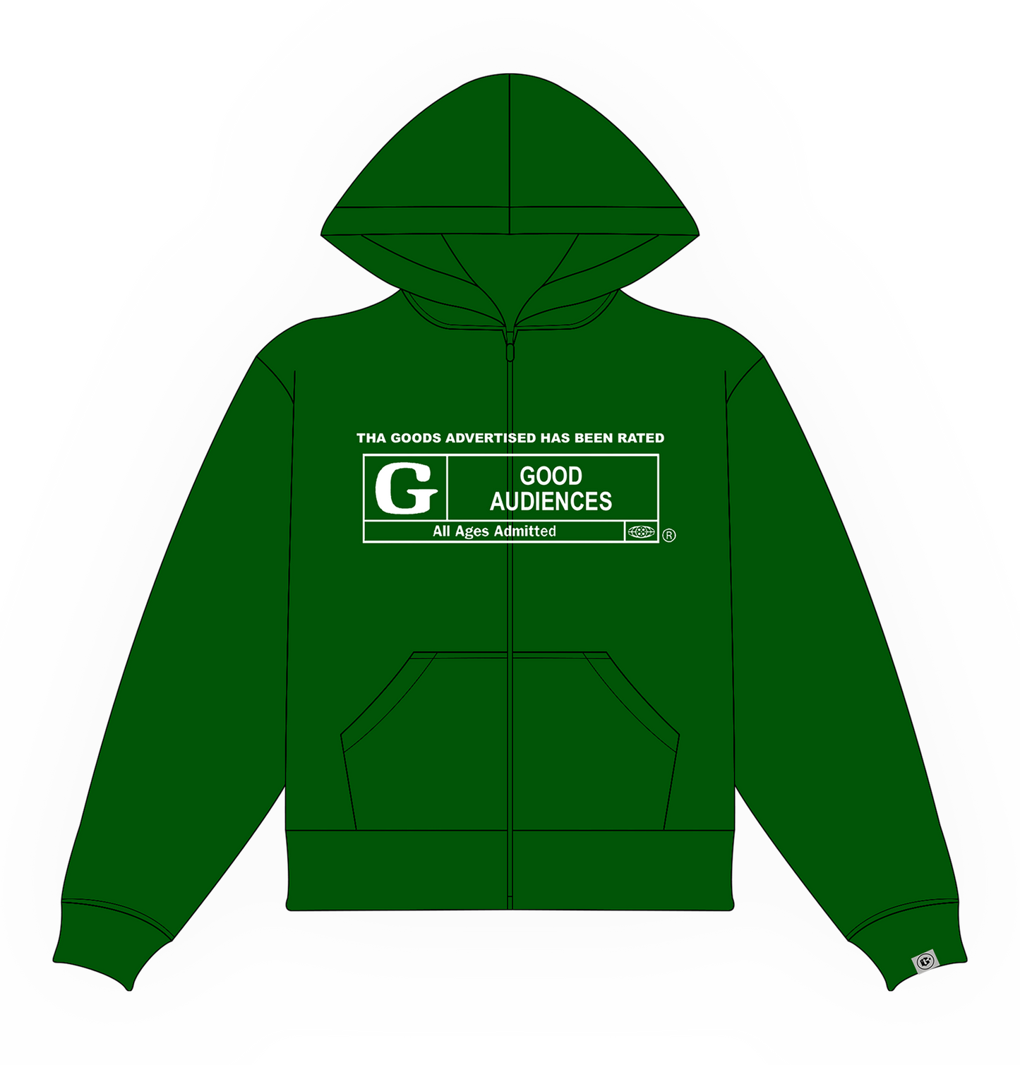 Green “G Rated” Zip Up