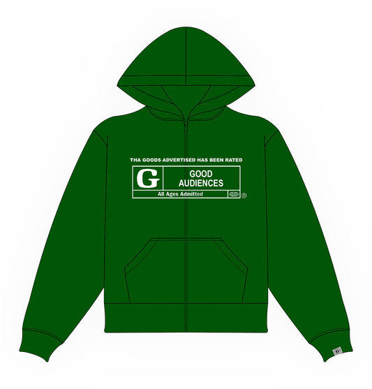 Green “G Rated” Zip Up