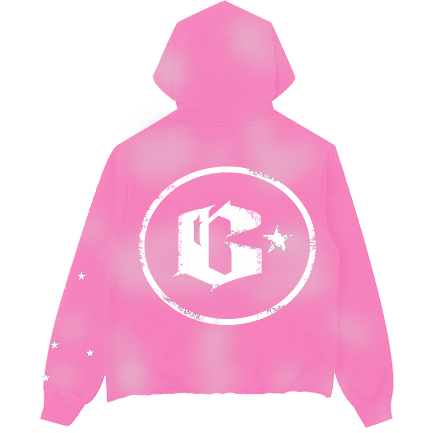 Pink Sun Washed Cropped Hoodie