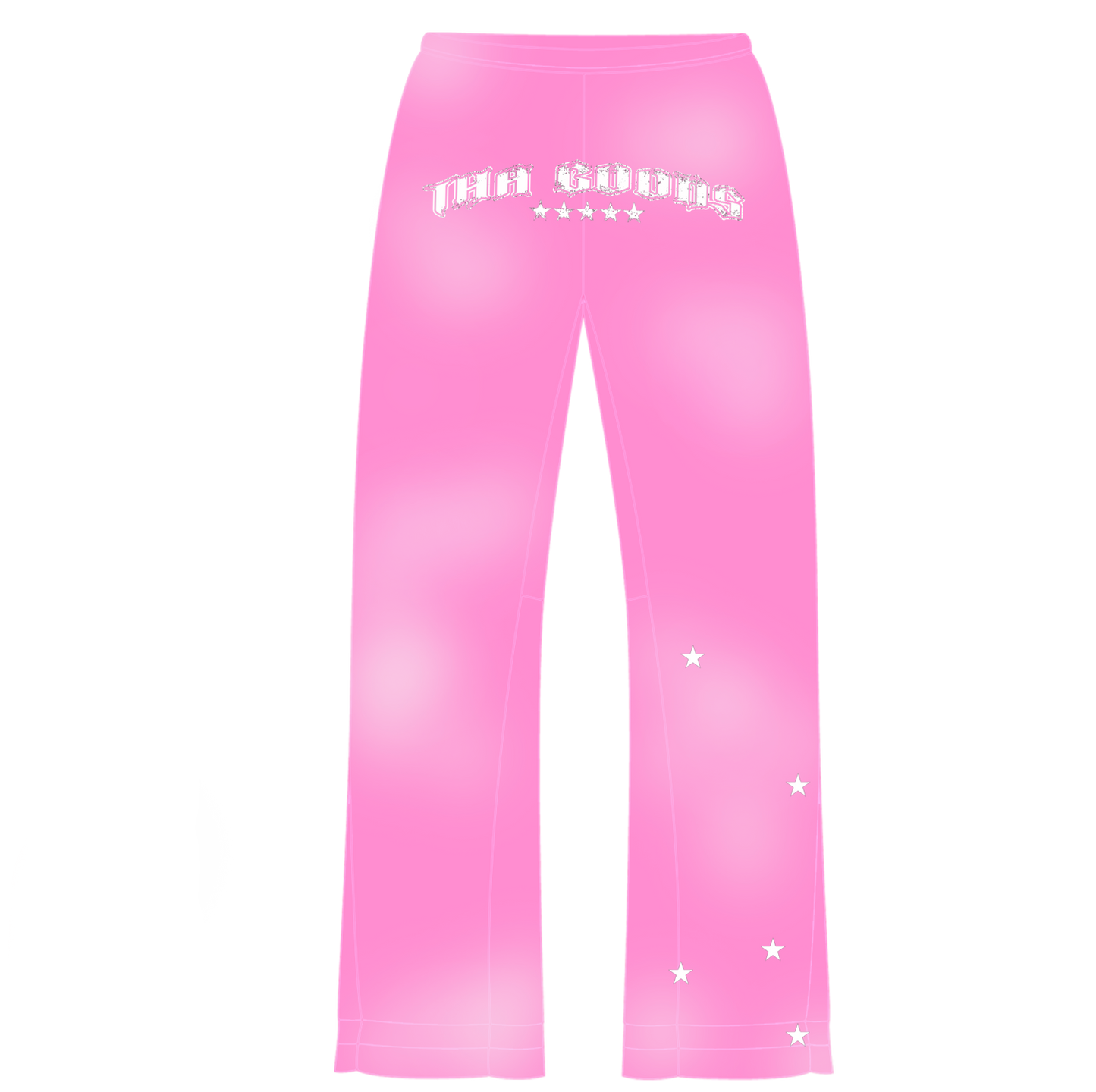 Pink Sun Washed Flare Sweatpants